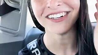 Holidays In Barcelona: Kaitlyn Katsaros ARMPIT LICK Slave Gagging Outdoor!!