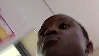 Nigerian bitch sneaks to west hills mall bathroom for frantic outdoor-style masturbation session