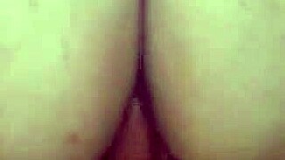 muscular latina girlfriend gapes pussy with 23cm monster cock dildo double penetration