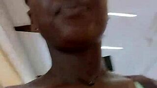 Nigerian bitch sneaks to west hills mall bathroom for frantic outdoor-style masturbation session