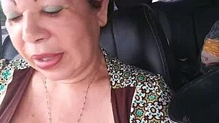 check my pussy up close in the truck while groping these tits 👀🍑💦