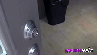 Banging FAMILY - dude POUNDS stepsister POV on BALCONY with ROUGH deepthroat