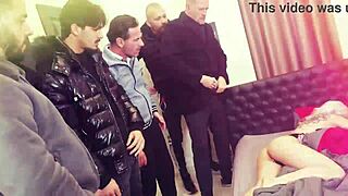 i can't believe my tight ass took that deep anal dp... 5 guys peed and came everywhere!