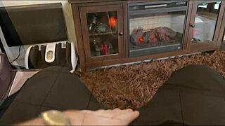 friends hot mom coco vandi strokes cock horny in bedroom