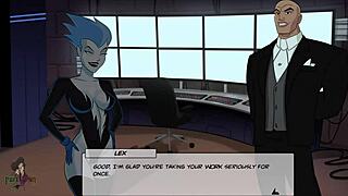 livewire cosplay babe in catsuit craves deep cock sucking