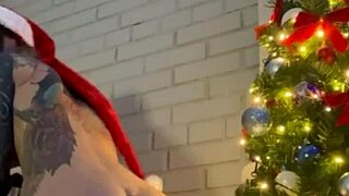 christmas solo dildo toy play