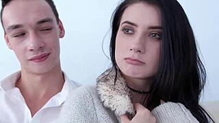 hot wife nicole black rides cock cowgirl while cuck hubby watches all holes filled