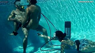 candy and lizzy fuck mike's brains out underwater