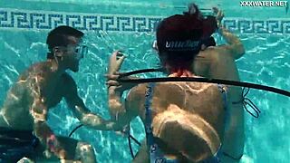 candy and lizzy fuck mike's brains out underwater