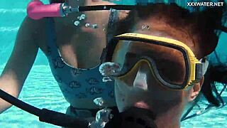 candy and lizzy fuck mike's brains out underwater