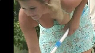 dirty babe's downblouse hides those tempting nipple slips