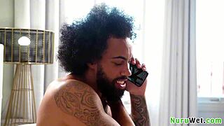 hot busty lacey jayne massages james angel then fucks outdoors in truck