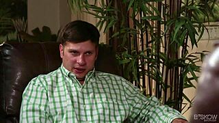 Riley Reid slurps and rides cock in hardcore therapy session at BSkow with facial finish