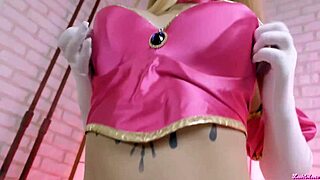 princess peach's pussy waited so long for mario's cock leah meow cosplay fuck