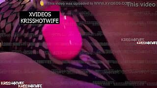 wife's halloween slutty fun with my huge toy cock