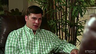 Riley Reid slurps and rides cock in hardcore therapy session at BSkow with facial finish