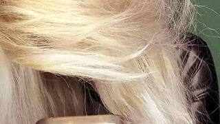 cuckolding sissy gets femdom jerk off instructions from glasses-wearing mistress