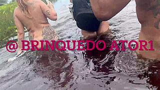 vazou na net: skinny teen and friend give pussy bareback on nudist beach