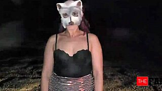 hey farmer spot that thick curvy latina bitch in sexy costume roaming night ready for uniform roleplay pounding?