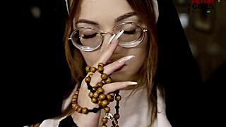 Freirinha Madalena's exotic brazilian photoshoot bares pierced nipples stockings monster bbc tease!
