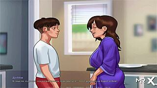 mature jerks off huge cock in summertime saga e1 51