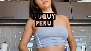 peruvian babe strips in steamy casting interview couch fuck