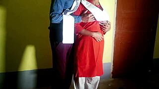 Schoolgirl Begs Security Guard for Creampie Fuck During Exam to Pass Her Paper