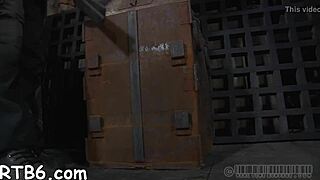 Bound couple licks balls and fucks in hardcore sadomasochism!