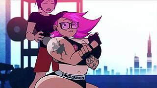 Princess ethel's big tits milf gym blowjob stirs my deepest desires