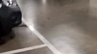 Amateur couple bangs neighbor's wife in public spots