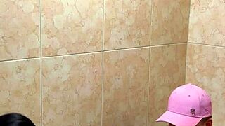 horny colombian students sneak bathroom sex with big asses blowjobs