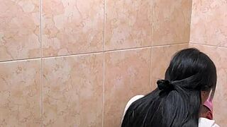 horny colombian students sneak bathroom sex with big asses blowjobs