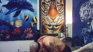 ever wonder what happens backstage? she's riding dick doggystyle moaning loud!