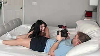 sloppy chains choke my throat during wild backstage blowjob and rough sex bts alexa