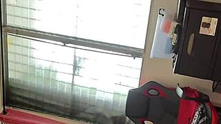 i caught my stepmom masturbating in pov then fucked her tight pussy and exploded cum on her huge ass