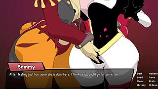 Comical furry interracial threesome creampie big ass tits cowgirl riding heat game!