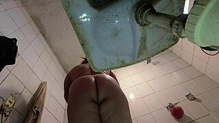 i love being watched as pervert sneaks in bathroom while i strip school uniform skirt upskirt