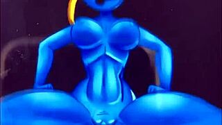 cute internet cowgirl rides cock hard in wild bouncing action