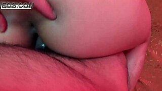 quick fuck with hot skinny girl in see-through hostel room!