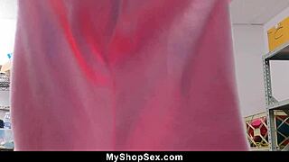 that aspiring model caught stealing now rides security guard's cock doggystyle for her freedom 😏🍆