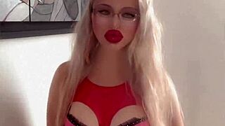 crossdressing bimbo turns you into her sensual femdom fuck toy