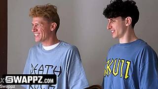 stepsisters steal stepbro's virginity in wild group kiss?