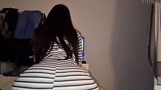 young latina lesbian rides huge black cock for her first time ever