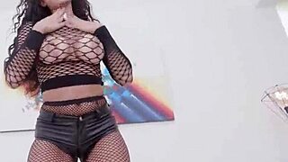 dude this hardcore slut's pussy and ass get wrecked by three monster cocks in sloppy triple anal chaos!!