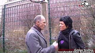 German Grandfather Picks Up Milf on Street and Fucks Her