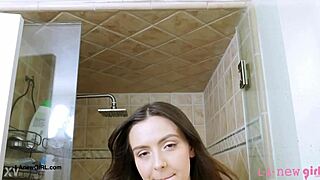 what happens when fierce brunette showers after daddy casting?