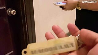 Secret hotel meetup with friend's wife turns to ass licking and deep anal pounding