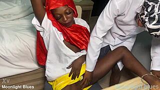ebony petite student seduces teacher before christmas break
