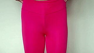 misr4's tight pink leggings close-up workout update jul 20 2025
