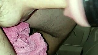 who wouldn't love this amazing close-up blowjob on black toy?